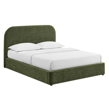 Keynote Queen Fabric Upholstered Storage Platform Bed Frame by Modway