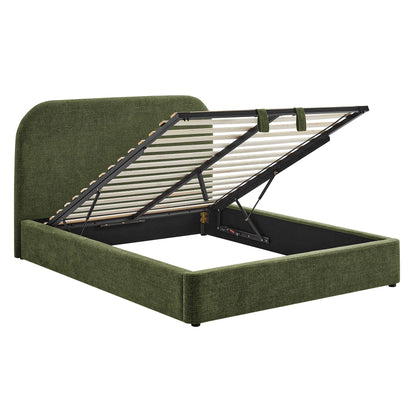 Keynote Queen Fabric Upholstered Storage Platform Bed Frame by Modway