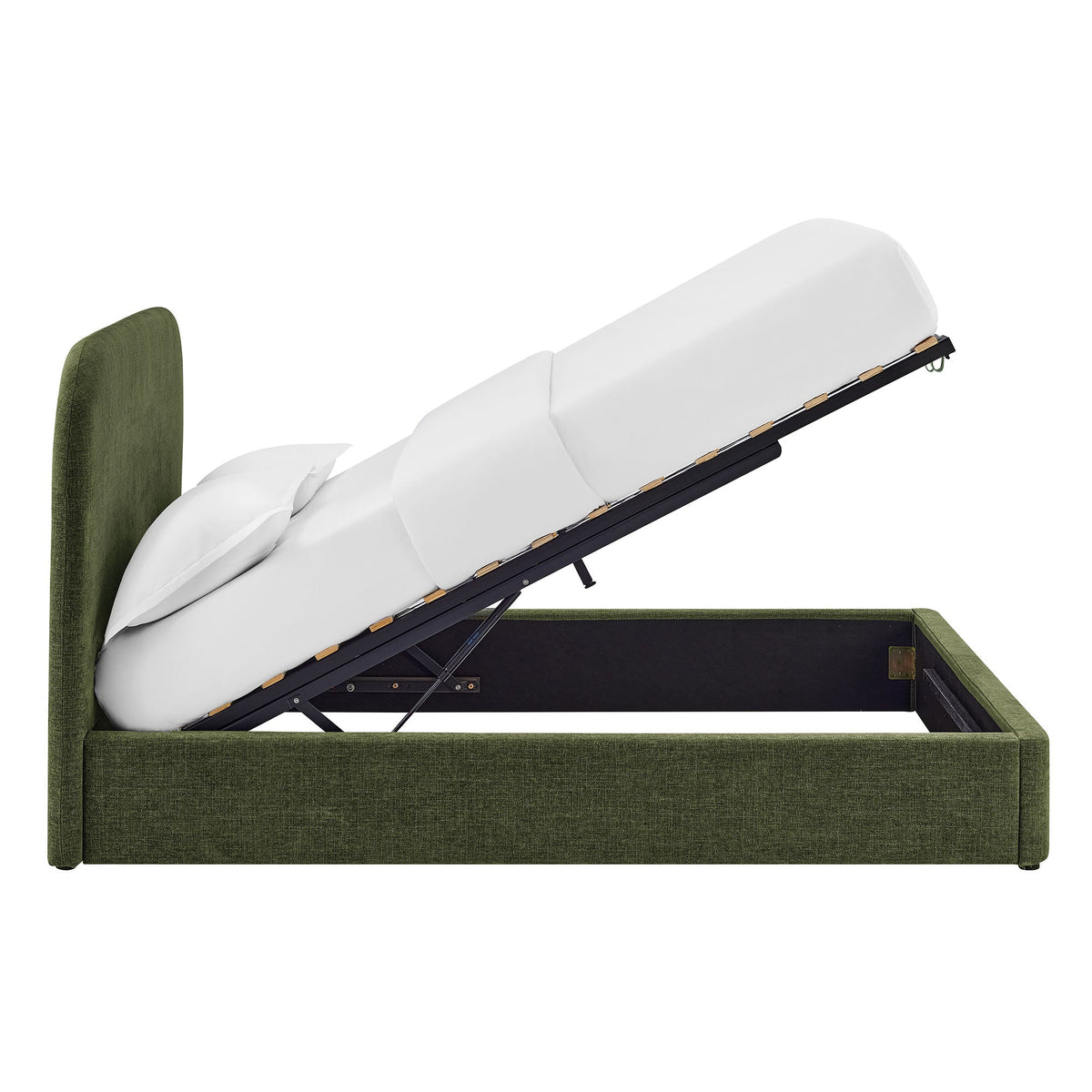 Keynote Queen Fabric Upholstered Storage Platform Bed Frame by Modway