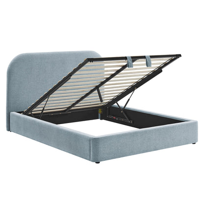 Keynote Queen Fabric Upholstered Storage Platform Bed Frame by Modway