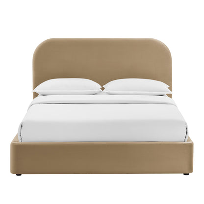Keynote King Performance Velvet Storage Platform Bed Frame by Modway
