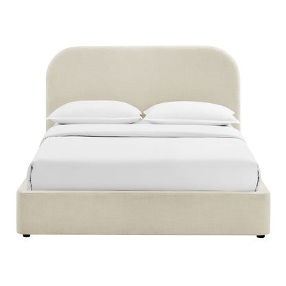 Keynote King Fabric Upholstered Storage Platform Bed Frame by Modway