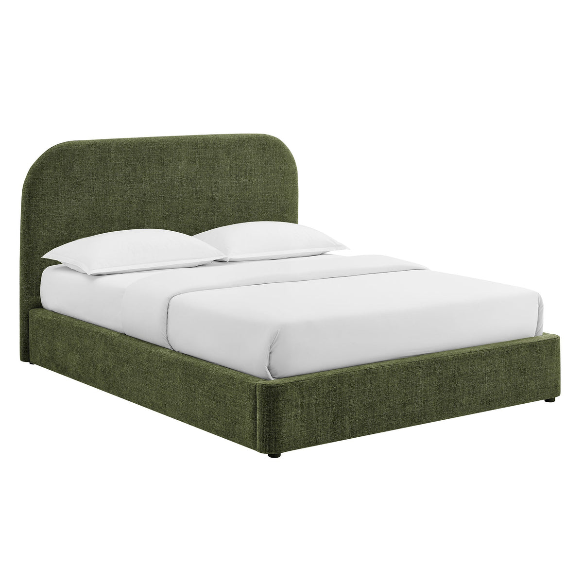 Keynote King Fabric Upholstered Storage Platform Bed Frame by Modway