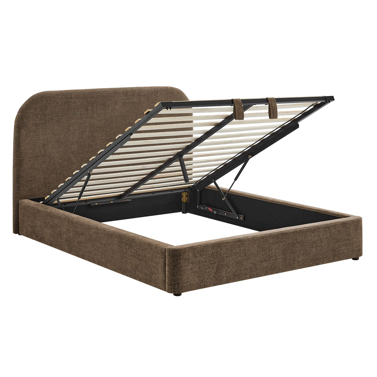 Keynote King Fabric Upholstered Storage Platform Bed Frame by Modway