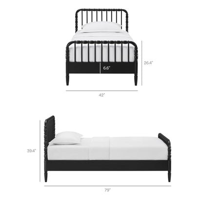 Arlette Twin Size Wood Spindle Bed Frame by Modway