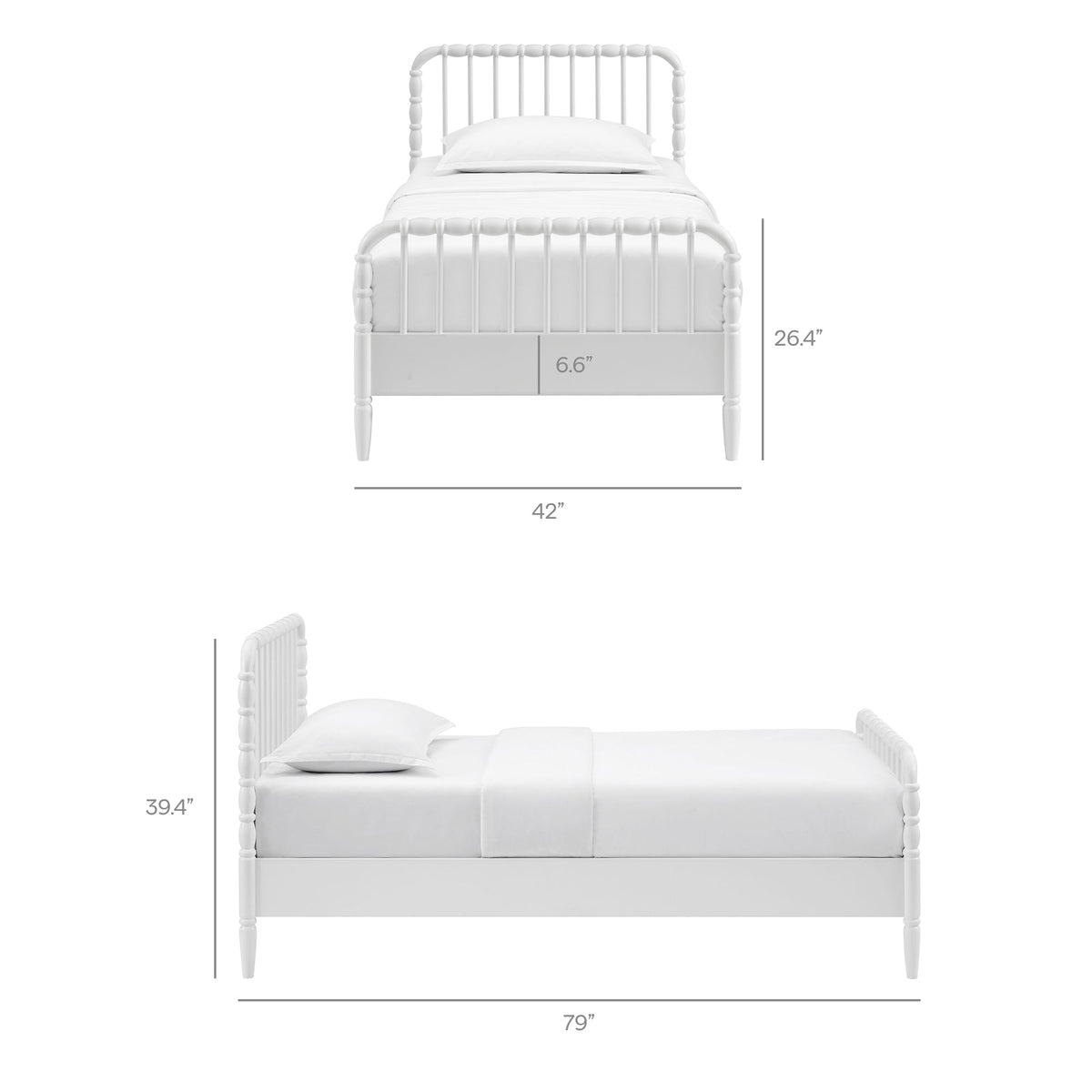 Arlette Twin Size Wood Spindle Bed Frame by Modway