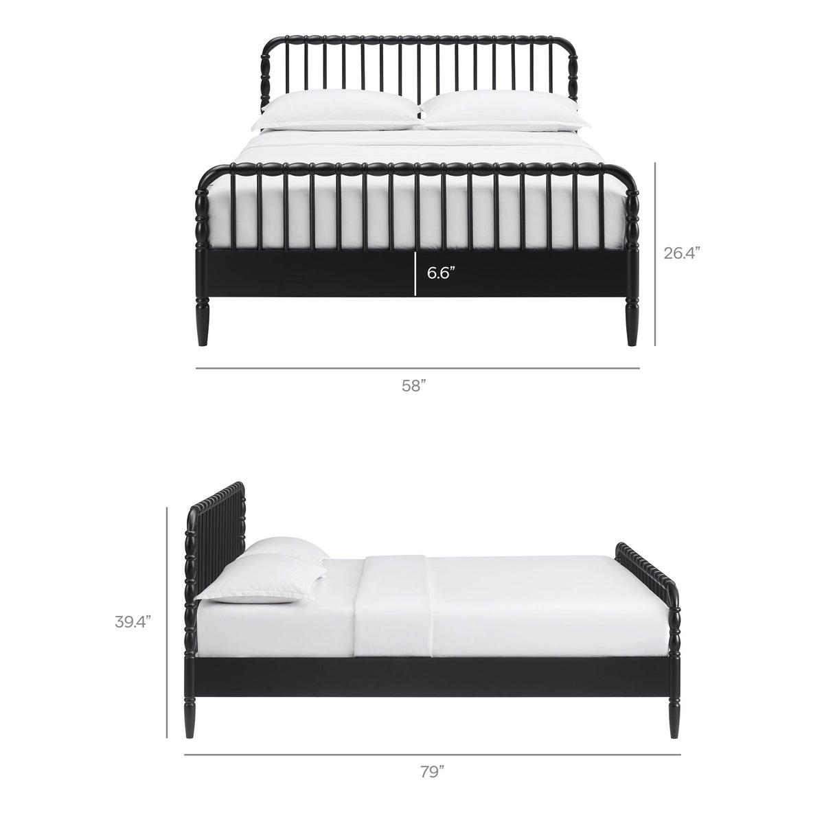 Arlette Full Size Wood Spindle Bed Frame by Modway