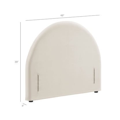Resort Twin Size Stain-Resistant Performance Velvet Arched Headboard by Modway