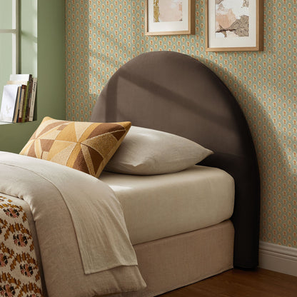 Resort Twin Size Stain-Resistant Performance Velvet Arched Headboard by Modway