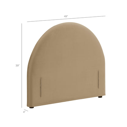 Resort Twin Size Stain-Resistant Performance Velvet Arched Headboard by Modway