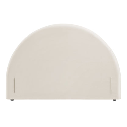 Resort Queen Size Stain-Resistant Performance Velvet Arched Headboard by Modway