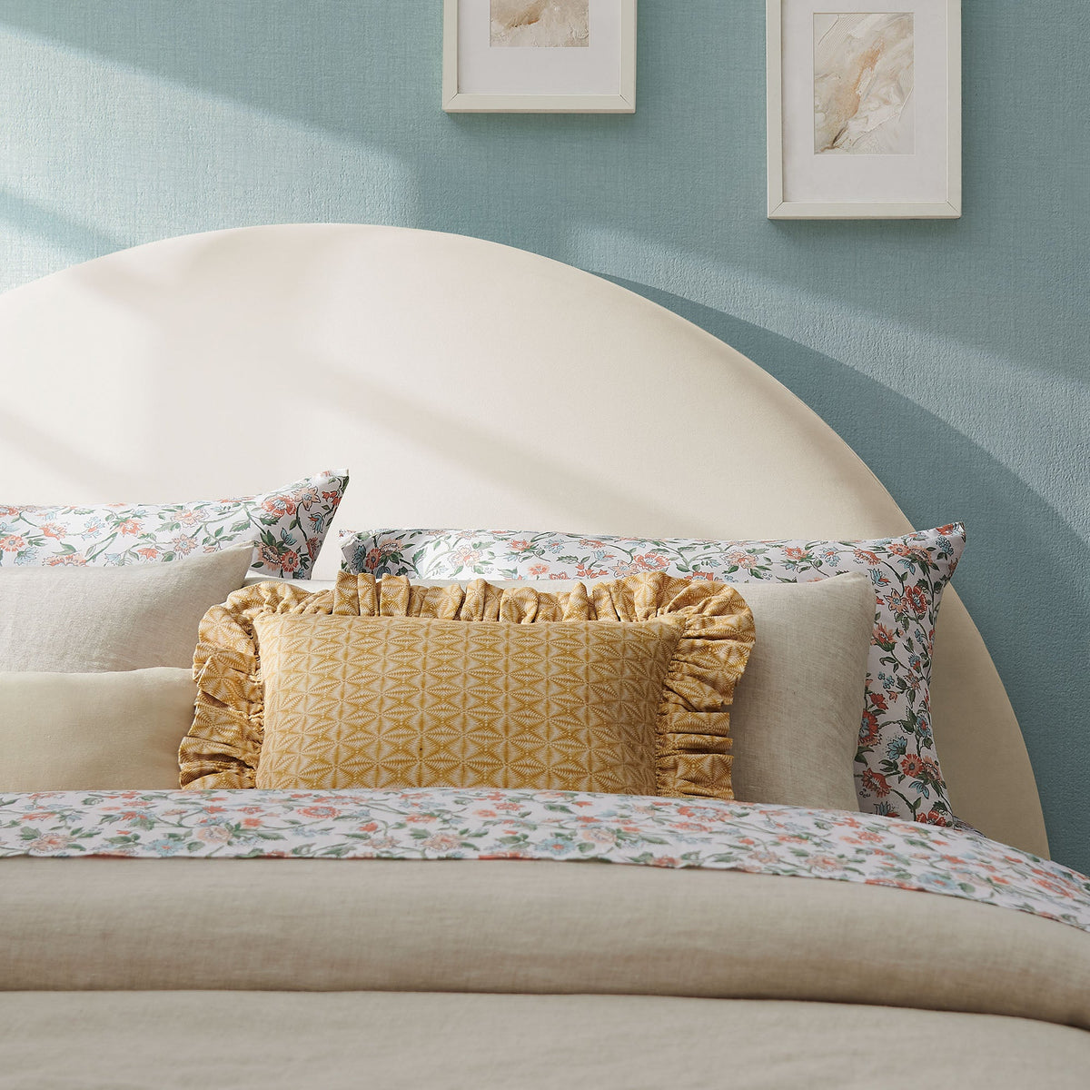 Resort Queen Size Stain-Resistant Performance Velvet Arched Headboard by Modway