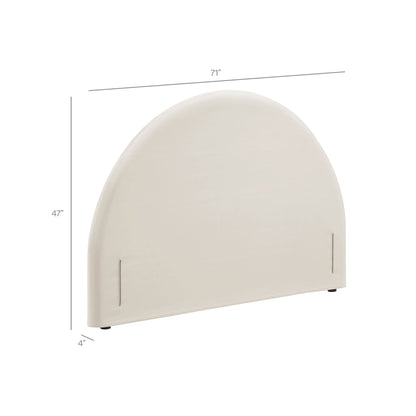 Resort Queen Size Stain-Resistant Performance Velvet Arched Headboard by Modway
