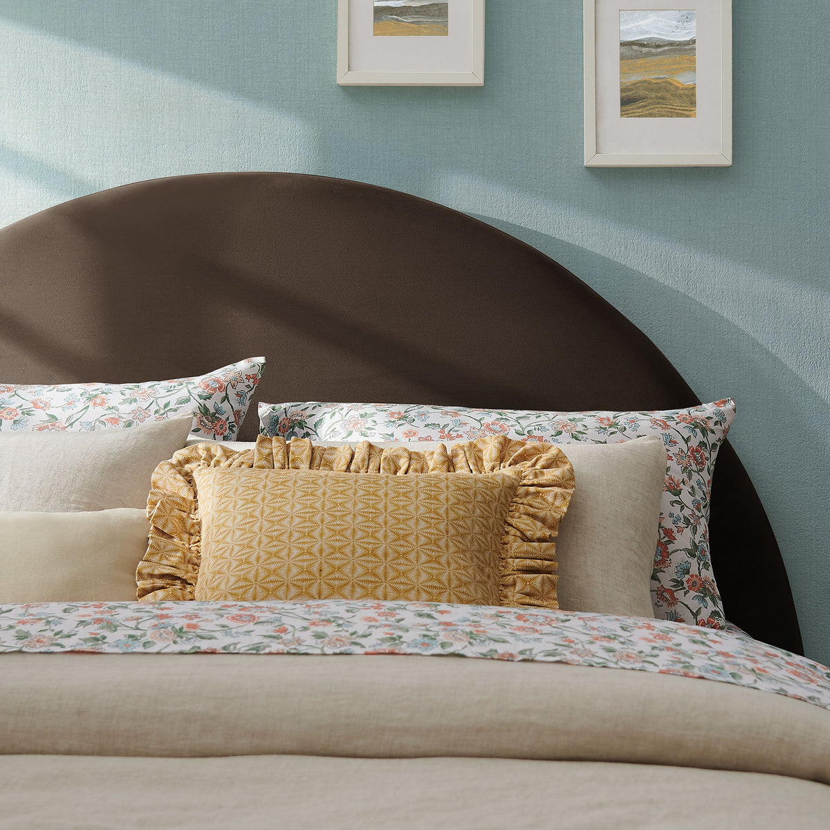 Resort Queen Size Stain-Resistant Performance Velvet Arched Headboard by Modway