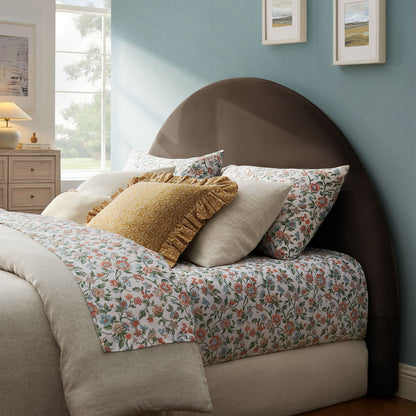 Resort Queen Size Stain-Resistant Performance Velvet Arched Headboard by Modway