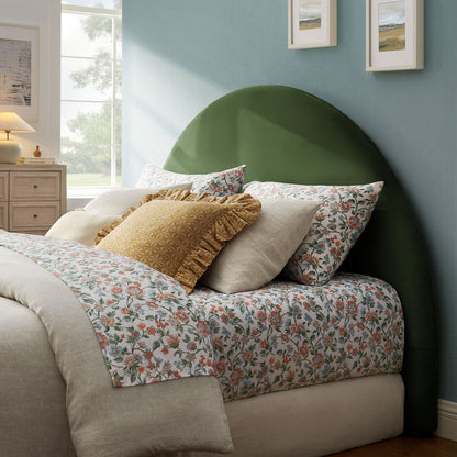 Resort Queen Size Stain-Resistant Performance Velvet Arched Headboard by Modway