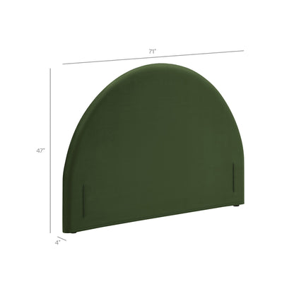 Resort Queen Size Stain-Resistant Performance Velvet Arched Headboard by Modway