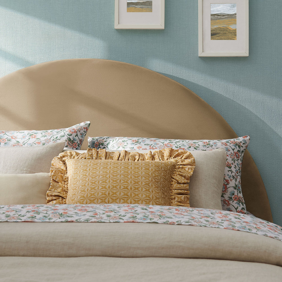 Resort Queen Size Stain-Resistant Performance Velvet Arched Headboard by Modway