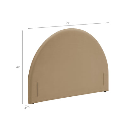 Resort Queen Size Stain-Resistant Performance Velvet Arched Headboard by Modway