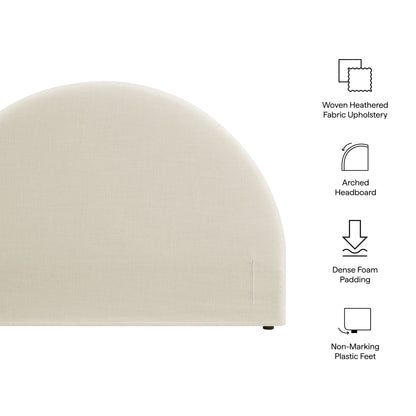 Resort Full Size Upholstered Fabric Arched Headboard by Modway