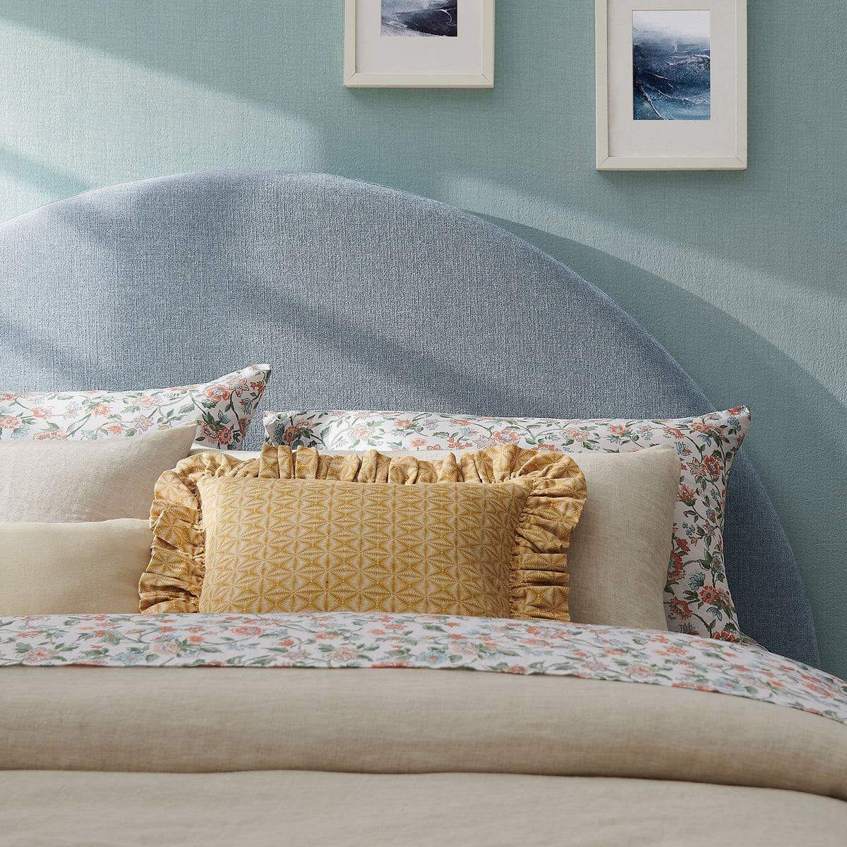 Resort Full Size Upholstered Fabric Arched Headboard by Modway