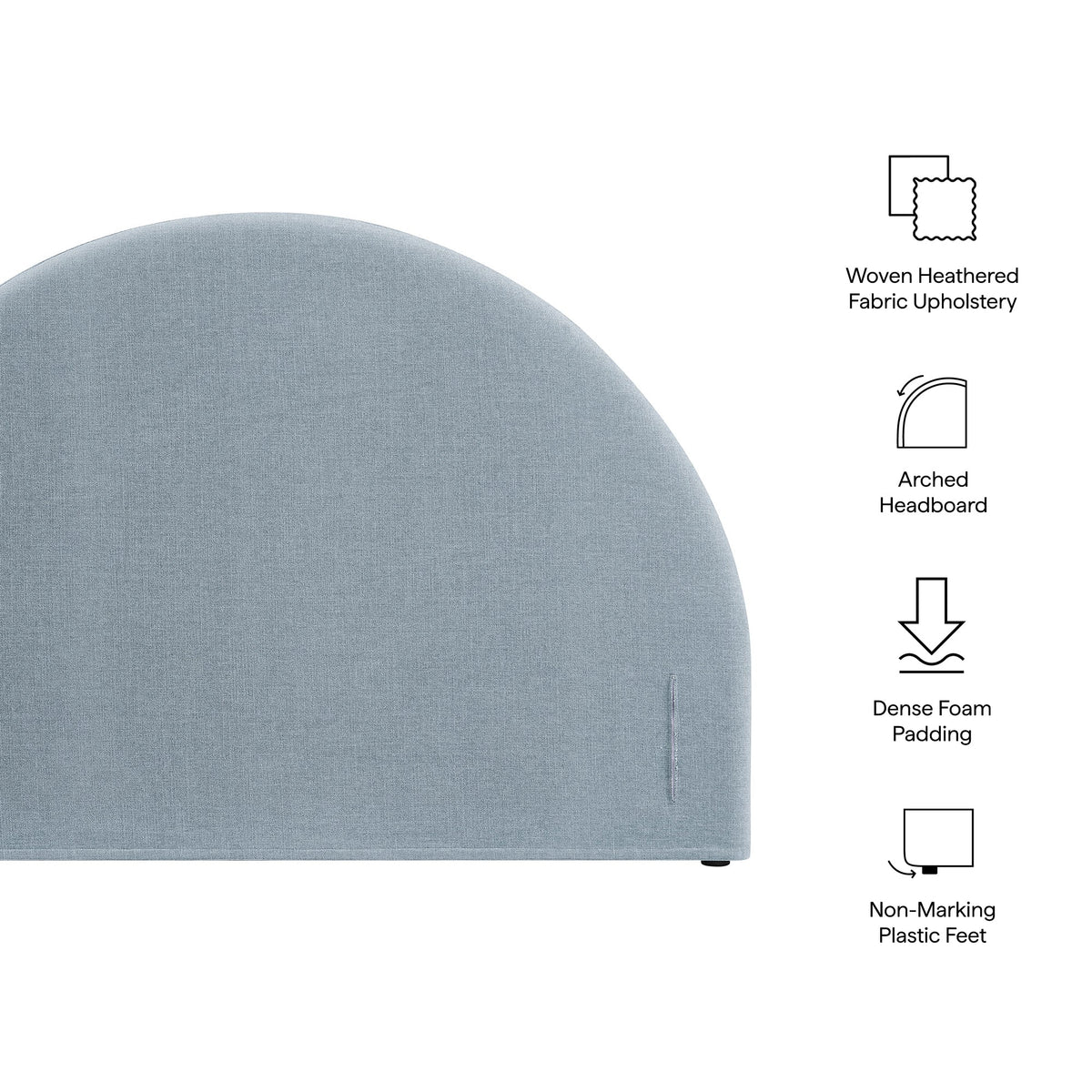 Resort Full Size Upholstered Fabric Arched Headboard by Modway