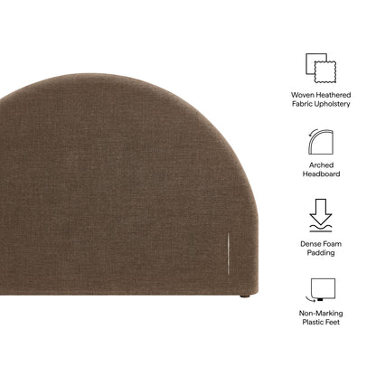 Resort Queen Size Upholstered Fabric Arched Headboard by Modway