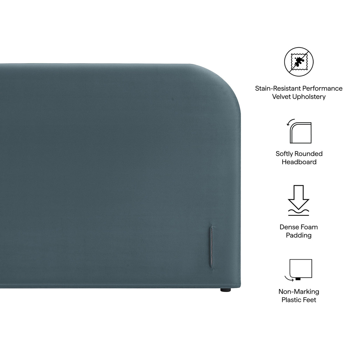 Keynote Full Size Stain-Resistant Performance Velvet Headboard by Modway