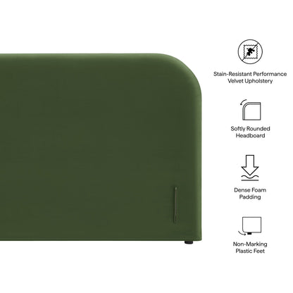 Keynote Full Size Stain-Resistant Performance Velvet Headboard by Modway