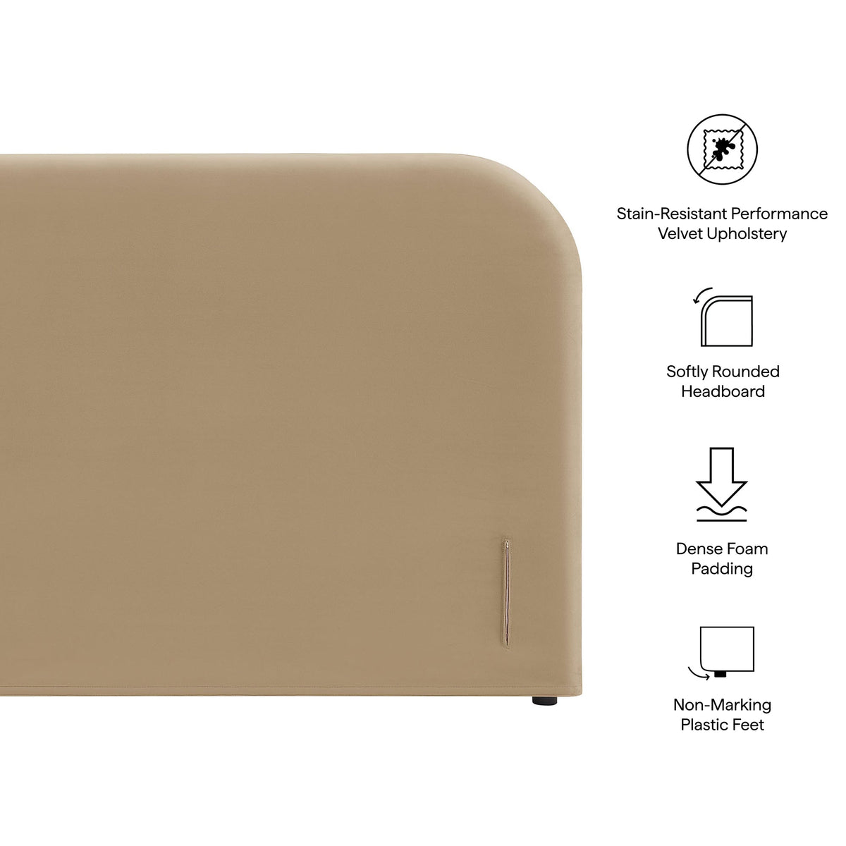 Keynote Full Size Stain-Resistant Performance Velvet Headboard by Modway