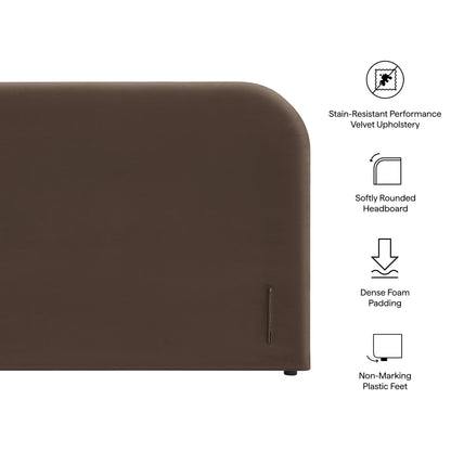 Keynote Queen Size Stain-Resistant Performance Velvet Headboard by Modway