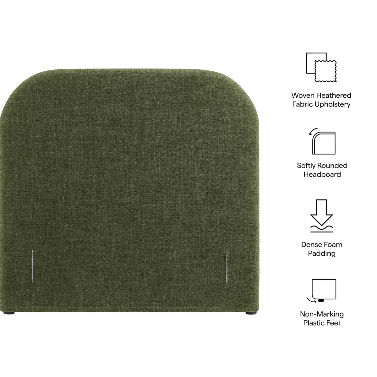 Keynote Twin Size Upholstered Fabric Headboard by Modway