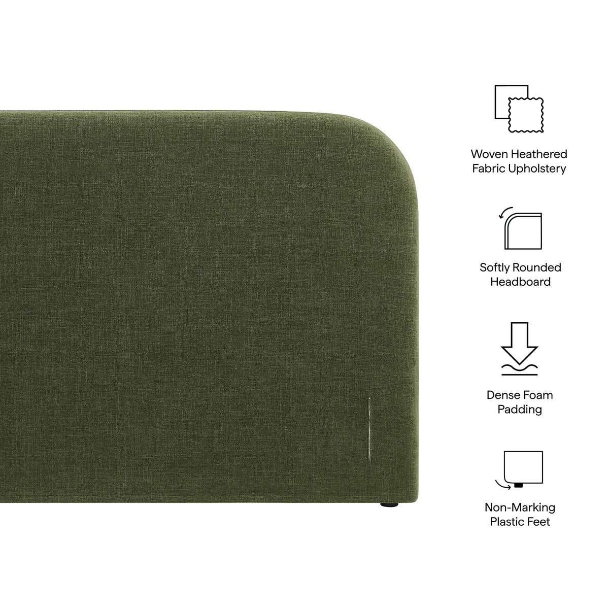 Keynote Full Size Upholstered Fabric Headboard by Modway