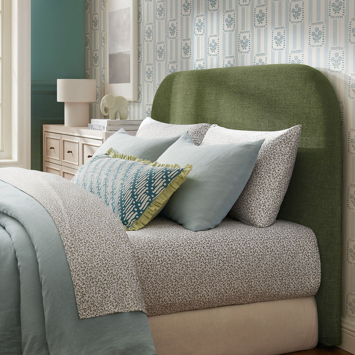 Keynote Queen Size Upholstered Fabric Headboard by Modway