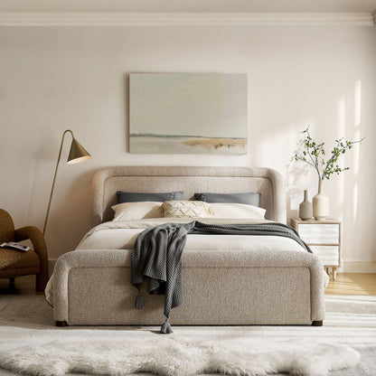 Tasmin King Upholstered Fabric Platform Bed by Modway