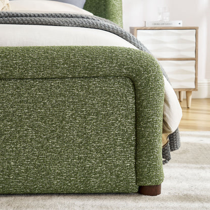 Tasmin King Upholstered Fabric Platform Bed by Modway