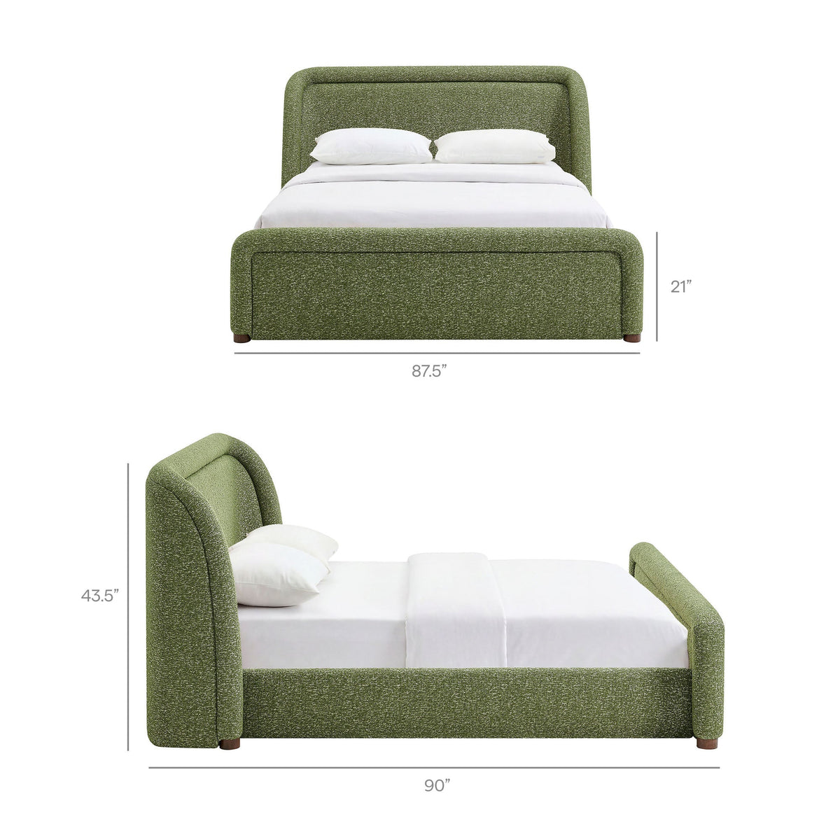 Tasmin King Upholstered Fabric Platform Bed by Modway