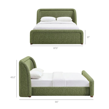 Tasmin King Upholstered Fabric Platform Bed by Modway
