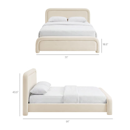 Beck Queen Performance Velvet Platform Bed by Modway