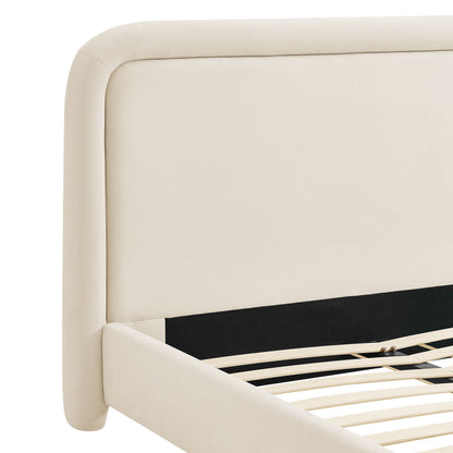 Beck King Performance Velvet Platform Bed by Modway