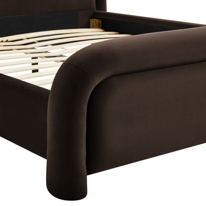 Beck King Performance Velvet Platform Bed by Modway