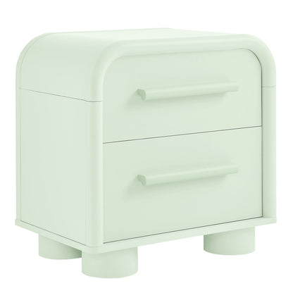 Bellamy Curved 2-Drawer Nightstand by Modway