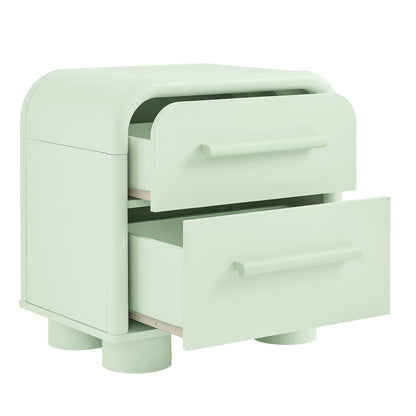 Bellamy Curved 2-Drawer Nightstand by Modway