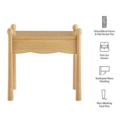 Darcy Wood Nightstand or Side Table by Modway