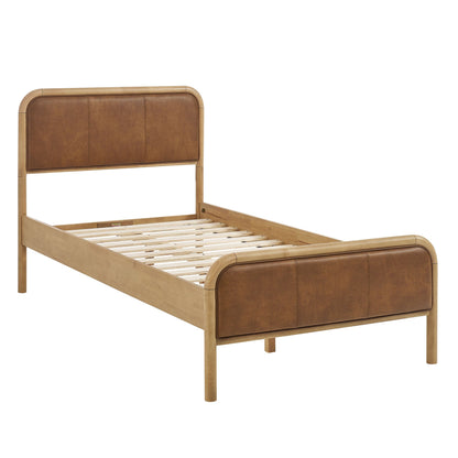 Wexford Vegan Leather Twin Platform Bed by Modway