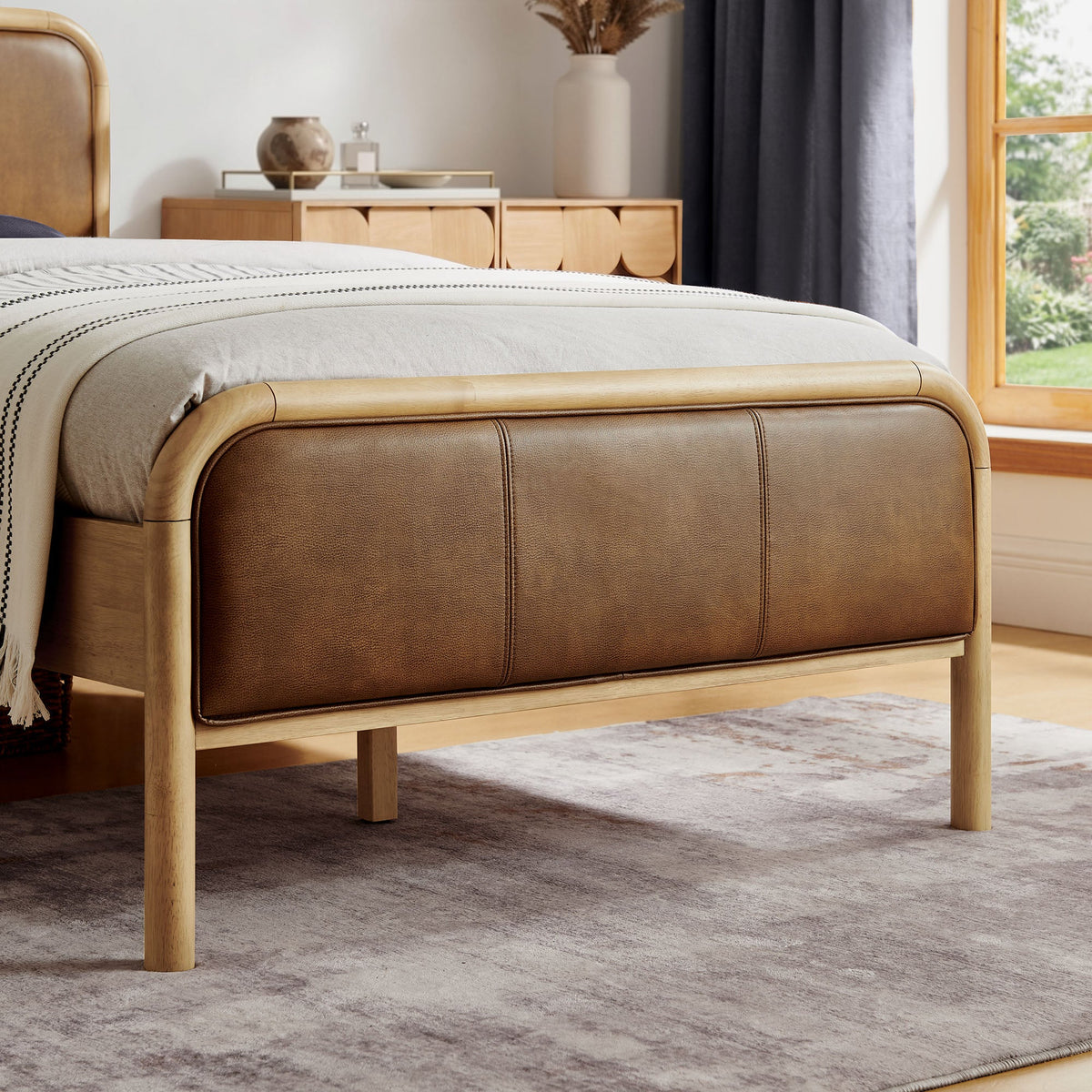 Wexford Vegan Leather Twin Platform Bed by Modway