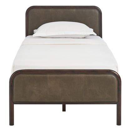 Wexford Vegan Leather Twin Platform Bed by Modway