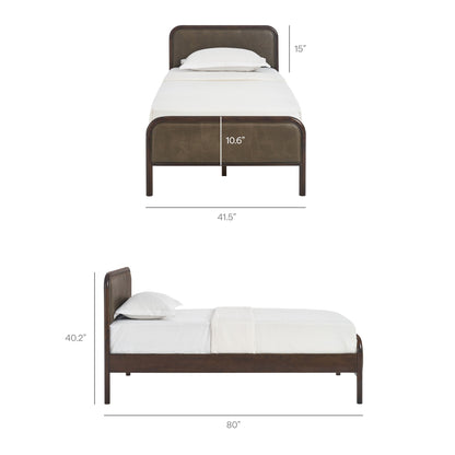 Wexford Vegan Leather Twin Platform Bed by Modway