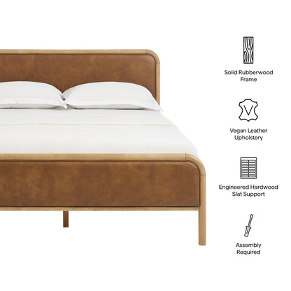 Wexford Vegan Leather Full Platform Bed by Modway