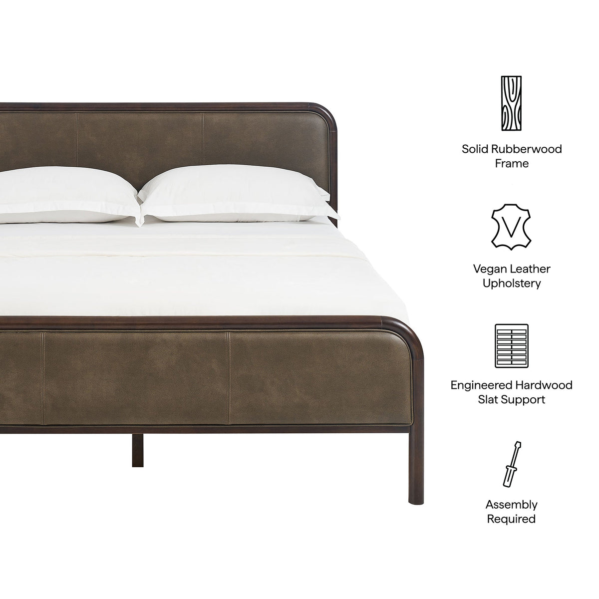 Wexford Vegan Leather Full Platform Bed by Modway